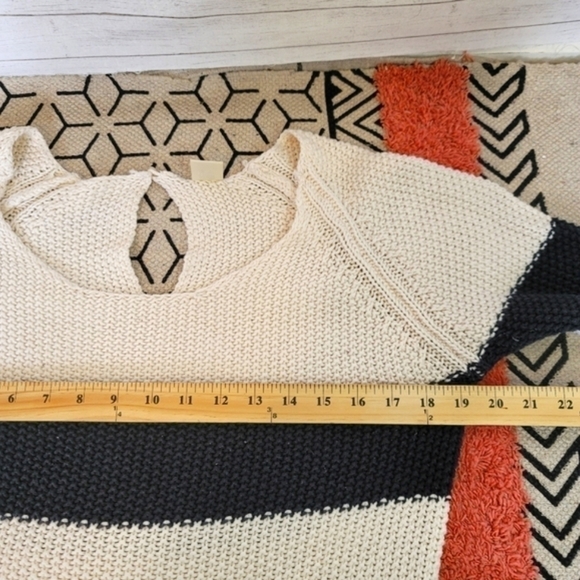 ROXY CHUNKY STRIPED SWEATER, SZ LARGE - Picture 12 of 13